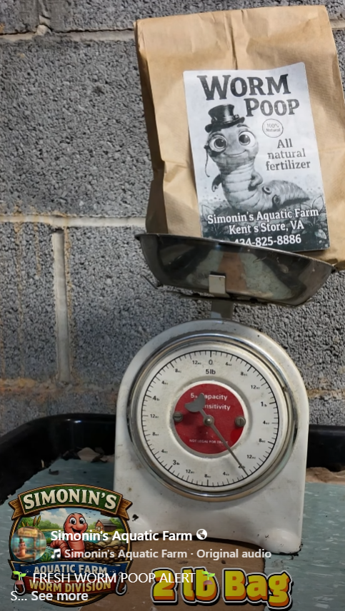 All-Natural Worm Castings – 2 lb Bag – Pure Vermicompost Soil Amendment